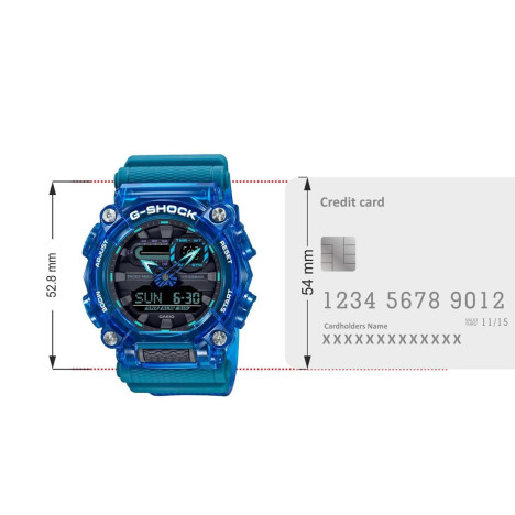 ساعت اسپورت دیجیتال آنالوگ کاسیو جی شاک Casio GA-900SKL-2ADR