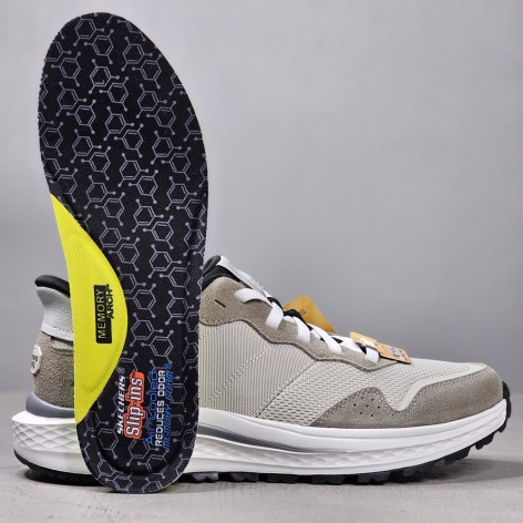 کفش مردانه بدون بند اسکچرز Skechers 211069/gry