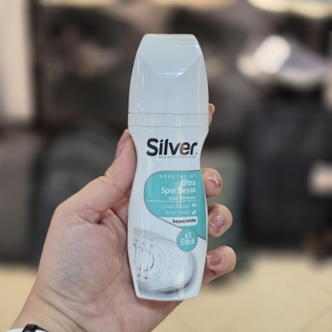 واکس کفش مایع مخصوص کفش سفید silver ultra spor beyaz