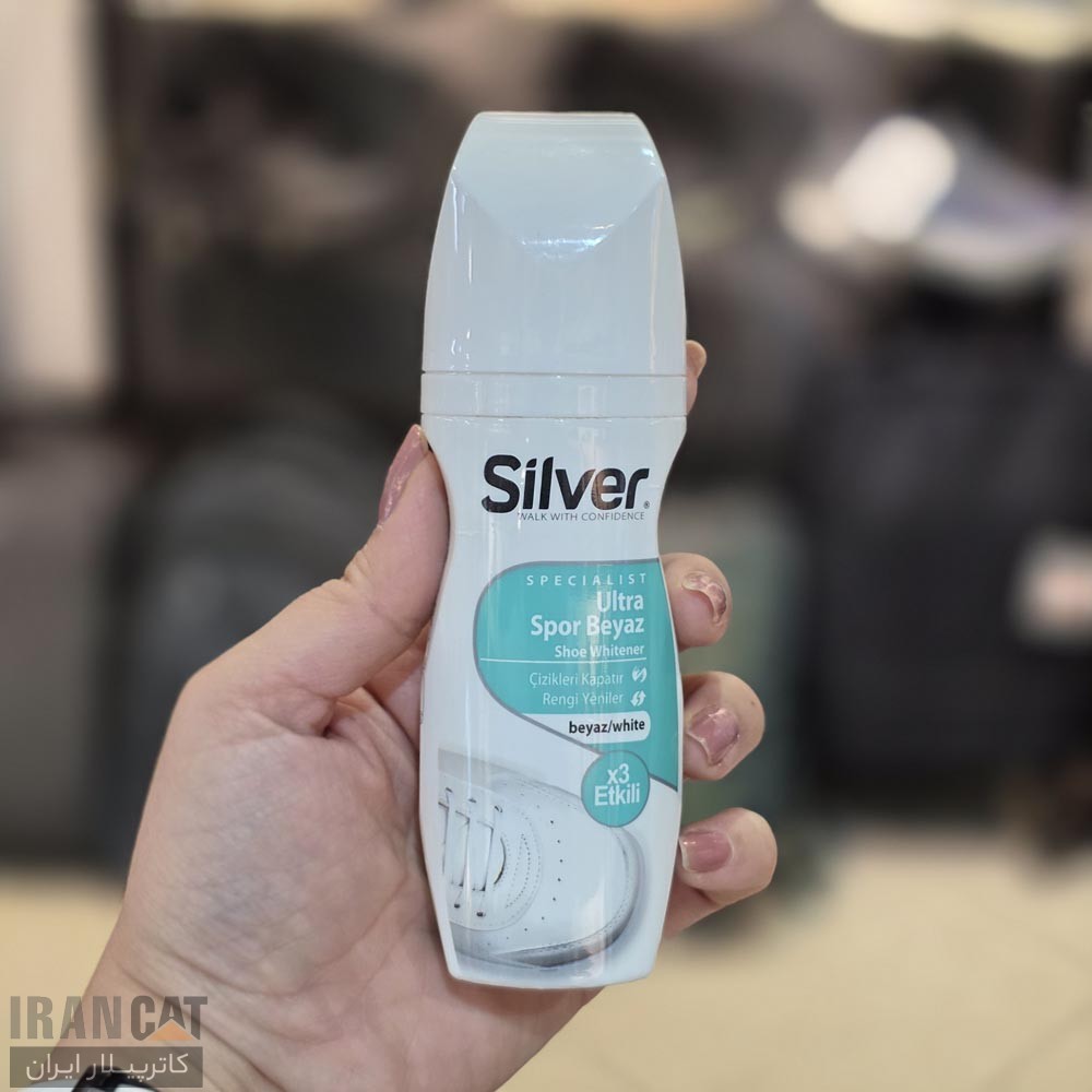 واکس کفش مایع مخصوص کفش سفید silver ultra spor beyaz