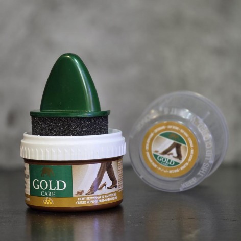 واکس گیاهی ارگانیک براق کننده کفش های چرمی گلد کر GOLD CARE